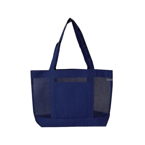 Solid Color Mesh Open Tote(Close Out) image thumbnail