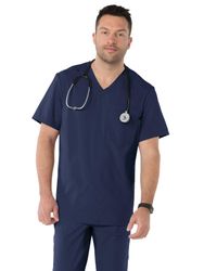 Image of koi - Lite - Men's Athletic V-Neck Scrub Top
