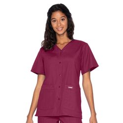 Image of Landau - Essentials - Women's Snap Front Scrub Top