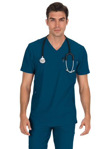 koi - Lite - Men's Athletic V-Neck Scrub Top image thumbnail