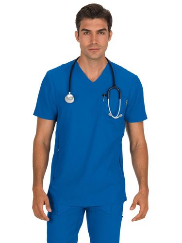 koi - Lite - Men's Athletic V-Neck Scrub Top image thumbnail
