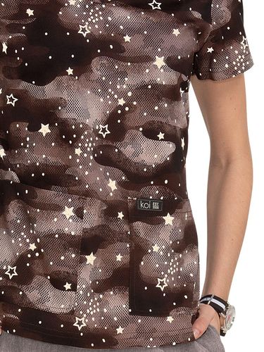 koi - Basics - Women's Athletic-Inspired, Breathable Mesh Leslie Scrub Top image thumbnail