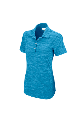 Women's Greg Norman Play Dry® Heather Solid Polo image thumbnail Women's Greg Norman Play Dry® Heather Solid Polo image thumbnail