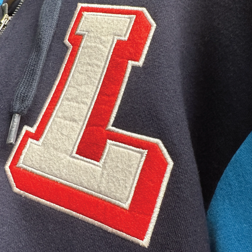 Cotton Fleece Varsity Jacket With Black Satin Lining image thumbnail