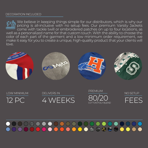 Cotton Fleece Varsity Jacket With Black Satin Lining image thumbnail