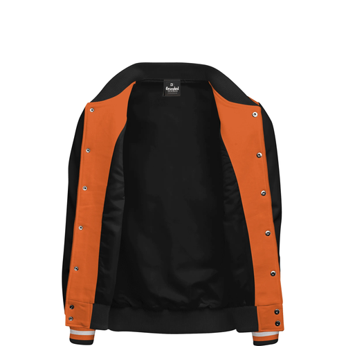 Cotton Fleece Varsity Jacket With Black Satin Lining image thumbnail
