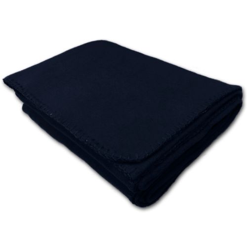 50" x 60" Fleece Whipstitch Blanket - Black image thumbnail 50" x 60" Fleece Whipstitch Blanket - Black image thumbnail