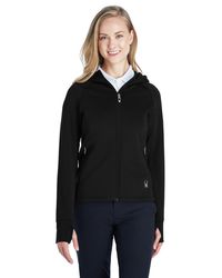 Image of Ladies' Hayer Full-Zip Hooded Fleece Jacket