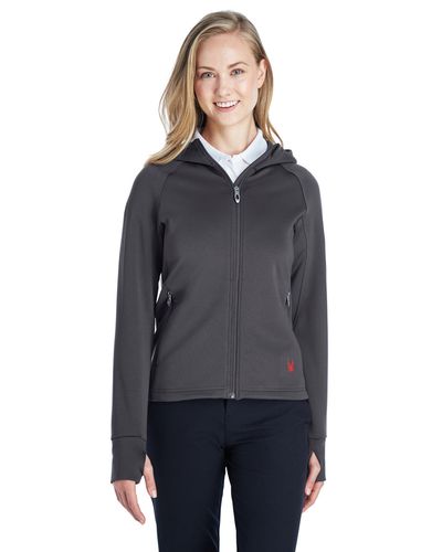 Ladies' Hayer Full-Zip Hooded Fleece Jacket image thumbnail Ladies' Hayer Full-Zip Hooded Fleece Jacket image thumbnail
