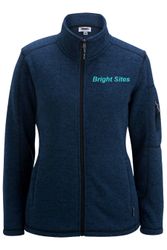 Image of SWEATER KNIT FLEECE JACKET