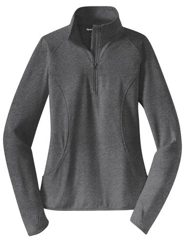 Sport-Tek Ladies Sport-Wick Stretch 1/2-Zip Pullover. LST850 image thumbnail