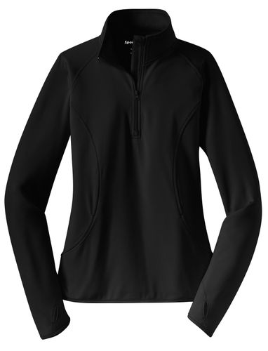 Sport-Tek Ladies Sport-Wick Stretch 1/2-Zip Pullover. LST850 image thumbnail