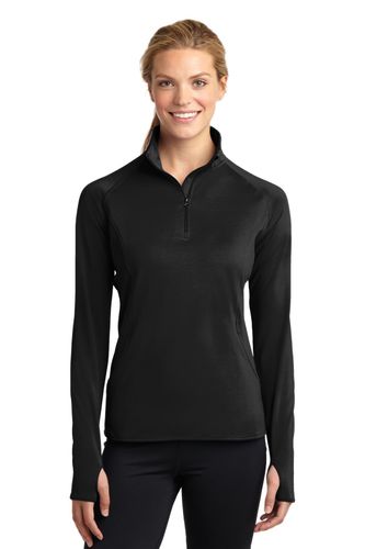 Sport-Tek Ladies Sport-Wick Stretch 1/2-Zip Pullover. LST850 image thumbnail