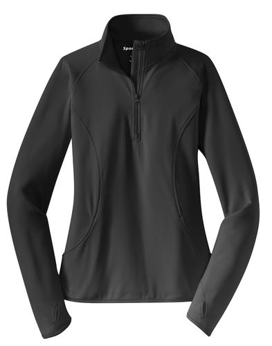 Sport-Tek Ladies Sport-Wick Stretch 1/2-Zip Pullover. LST850 image thumbnail
