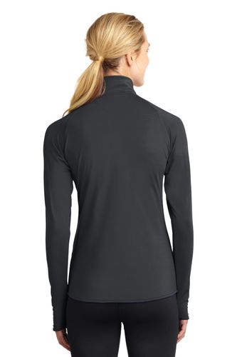 Sport-Tek Ladies Sport-Wick Stretch 1/2-Zip Pullover. LST850 image thumbnail