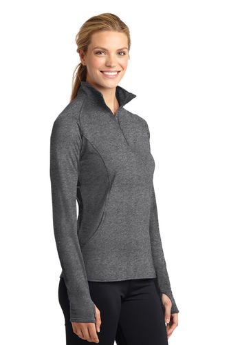 Sport-Tek Ladies Sport-Wick Stretch 1/2-Zip Pullover. LST850 image thumbnail