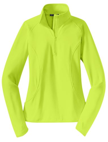 Sport-Tek Ladies Sport-Wick Stretch 1/2-Zip Pullover. LST850 image thumbnail