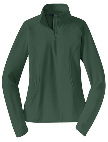 Sport-Tek Ladies Sport-Wick Stretch 1/2-Zip Pullover. LST850 image thumbnail