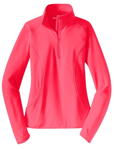 Sport-Tek Ladies Sport-Wick Stretch 1/2-Zip Pullover. LST850 image thumbnail