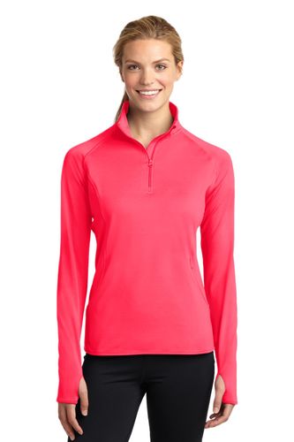 Sport-Tek Ladies Sport-Wick Stretch 1/2-Zip Pullover. LST850 image thumbnail