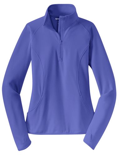 Sport-Tek Ladies Sport-Wick Stretch 1/2-Zip Pullover. LST850 image thumbnail