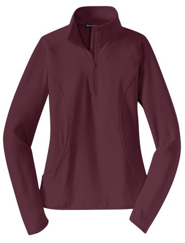 Sport-Tek Ladies Sport-Wick Stretch 1/2-Zip Pullover. LST850 image thumbnail
