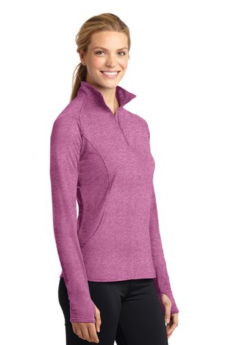 Sport-Tek Ladies Sport-Wick Stretch 1/2-Zip Pullover. LST850 image thumbnail