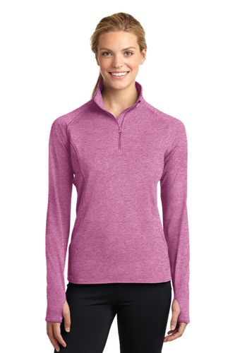 Sport-Tek Ladies Sport-Wick Stretch 1/2-Zip Pullover. LST850 image thumbnail