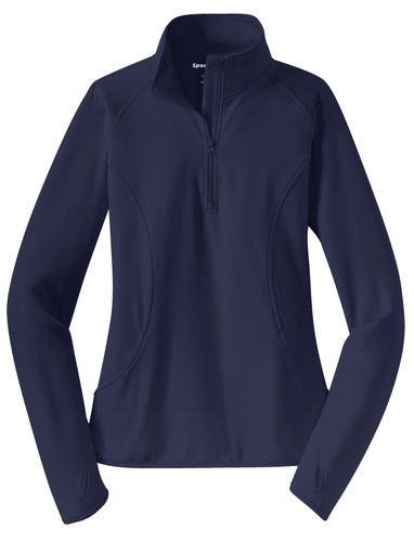 Sport-Tek Ladies Sport-Wick Stretch 1/2-Zip Pullover. LST850 image thumbnail