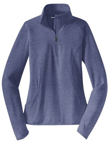 Sport-Tek Ladies Sport-Wick Stretch 1/2-Zip Pullover. LST850 image thumbnail