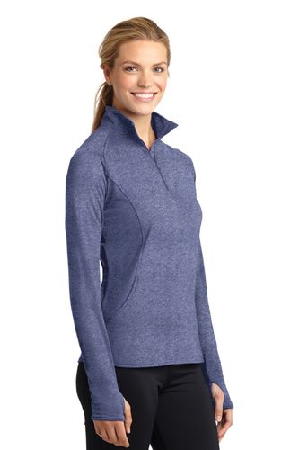 Sport-Tek Ladies Sport-Wick Stretch 1/2-Zip Pullover. LST850 image thumbnail