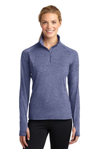 Sport-Tek Ladies Sport-Wick Stretch 1/2-Zip Pullover. LST850 image thumbnail