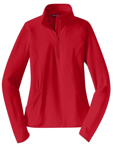 Sport-Tek Ladies Sport-Wick Stretch 1/2-Zip Pullover. LST850 image thumbnail