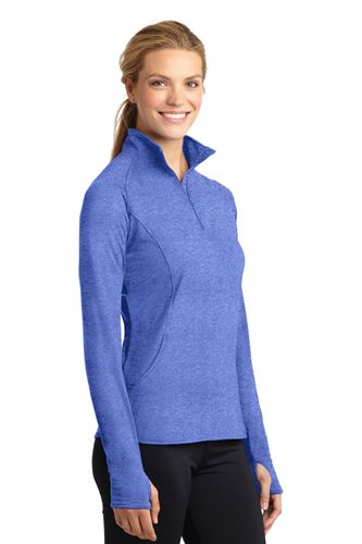 Sport-Tek Ladies Sport-Wick Stretch 1/2-Zip Pullover. LST850 image thumbnail