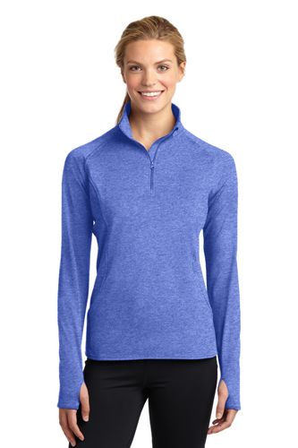 Sport-Tek Ladies Sport-Wick Stretch 1/2-Zip Pullover. LST850 image thumbnail