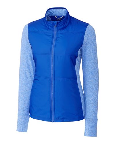 Cutter & Buck Stealth Hybrid Quilted Womens Full Zip Windbreaker Jacket image thumbnail