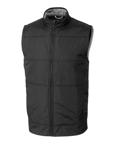 Cutter & Buck Stealth Hybrid Quilted Mens Big and Tall Windbreaker Vest Big & Tall image thumbnail
