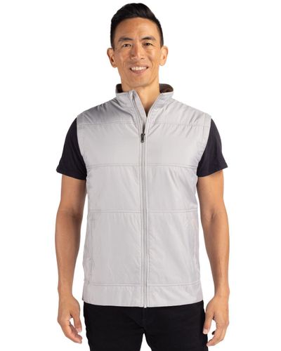 Cutter & Buck Stealth Hybrid Quilted Mens Big and Tall Windbreaker Vest Big & Tall image thumbnail