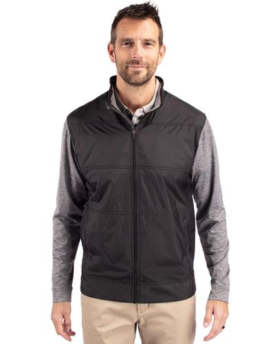 Cutter & Buck Stealth Hybrid Quilted Mens Big and Tall Full Zip Windbreaker Jacket Big & Tall image thumbnail