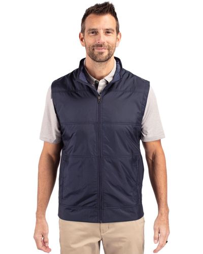 Cutter & Buck Stealth Hybrid Quilted Mens Big and Tall Windbreaker Vest Big & Tall image thumbnail