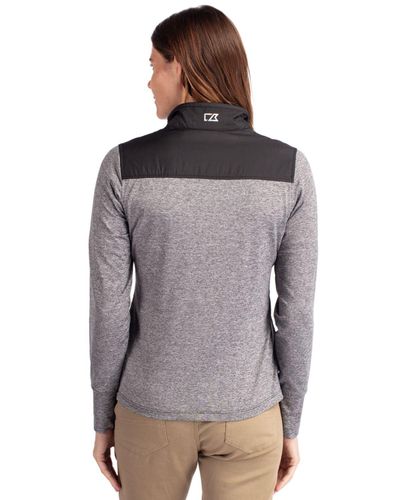 Cutter & Buck Stealth Hybrid Quilted Womens Full Zip Windbreaker Jacket image thumbnail