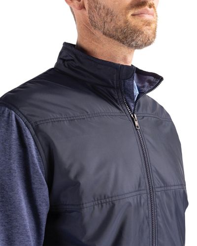 Cutter & Buck Stealth Hybrid Quilted Mens Big and Tall Full Zip Windbreaker Jacket Big & Tall image thumbnail