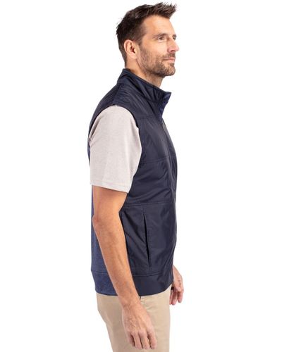 Cutter & Buck Stealth Hybrid Quilted Mens Big and Tall Windbreaker Vest Big & Tall image thumbnail