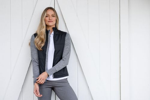 Cutter & Buck Stealth Hybrid Quilted Womens Full Zip Windbreaker Jacket image thumbnail