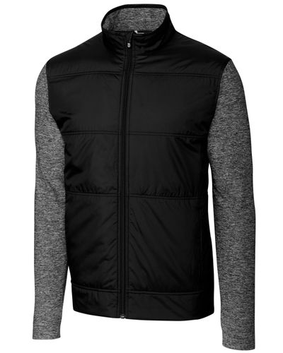 Cutter & Buck Stealth Hybrid Quilted Mens Big and Tall Full Zip Windbreaker Jacket Big & Tall image thumbnail