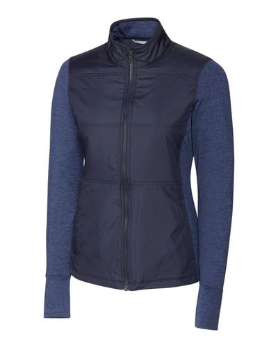 Cutter & Buck Stealth Hybrid Quilted Womens Full Zip Windbreaker Jacket image thumbnail