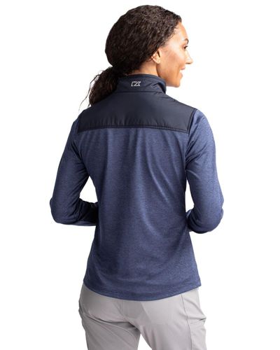 Cutter & Buck Stealth Hybrid Quilted Womens Full Zip Windbreaker Jacket image thumbnail