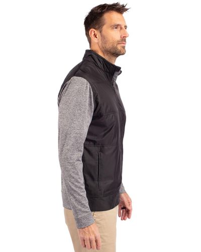 Cutter & Buck Stealth Hybrid Quilted Mens Big and Tall Full Zip Windbreaker Jacket Big & Tall image thumbnail