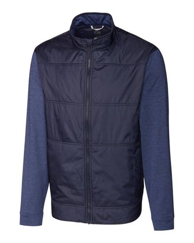Cutter & Buck Stealth Hybrid Quilted Mens Big and Tall Full Zip Windbreaker Jacket Big & Tall image thumbnail