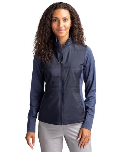 Cutter & Buck Stealth Hybrid Quilted Womens Full Zip Windbreaker Jacket image thumbnail